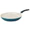 Oster Corbett 12'' Blue Nonstick Aluminum Frying Pan